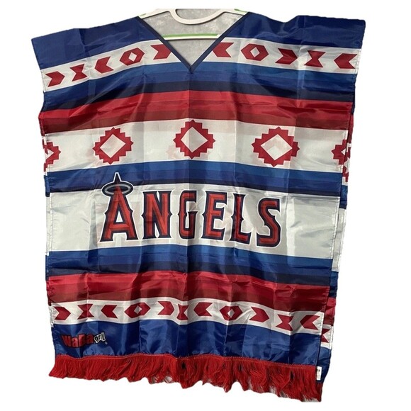 Sixth Man Promotions Other - Los Angeles LA Angels Rain Poncho Southwestern Red Whit Blue One Size Fits Most